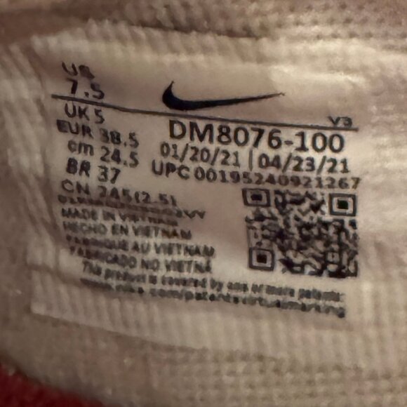 Nike Air Force 1 Low ShadowMulti Print Houndstooth Sneakers Size 7.5 - Picture 8 of 10